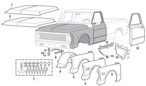 1972 gmc truck sheet metal|Front Steel Body Parts .